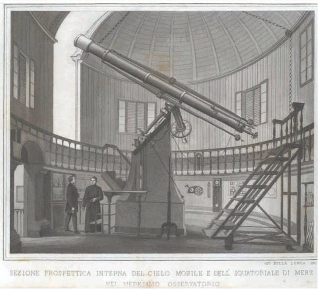 Interior del Observatorio del p. Angelo Secchi